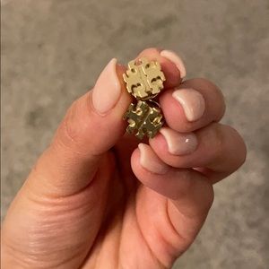 Gold Tory Burch studs